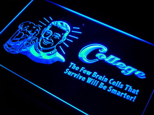 College Brain Cells will be Smarter Neon Sign